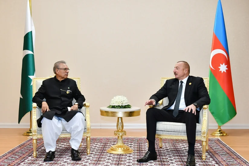 President Ilham Aliyev meets Pakistani President Arif Alvi
