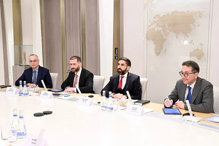 Президент SOCAR встретился с делегацией финансовой группы Mizuho