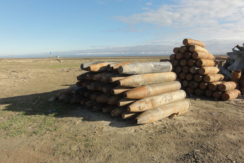 Xızıda daha 204 ədəd partlamamış hərbi sursat aşkarlanıb