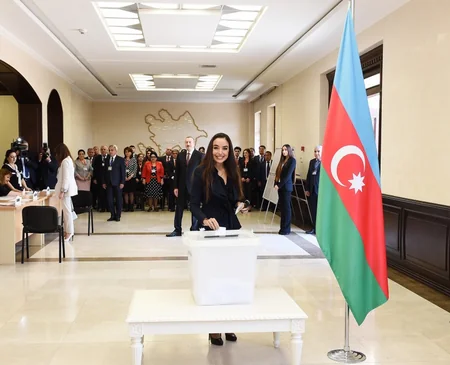 Prezident İlham Əliyev səs verib