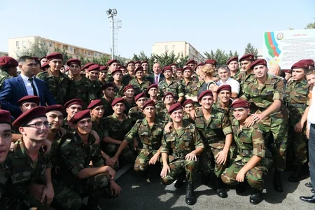 Azərbaycan Prezidentinin oğlu Heydər Əliyev Vətənə sədaqət andı içib - FOTO - VİDEO