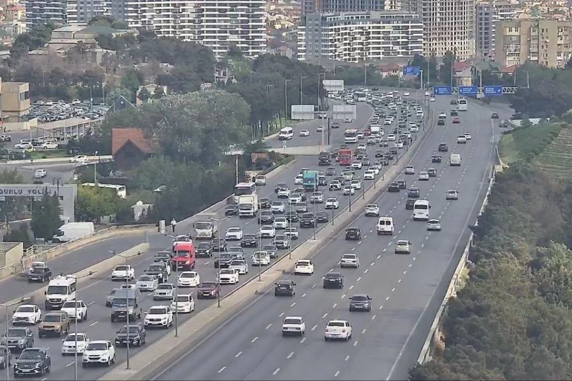 Bakının bir sıra yollarında sıxlıq var - YENİLƏNİB