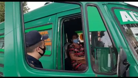 Ağdaşda tibbi maskadan istifadə etməyən sürücü və sərnişinlər cərimələndi