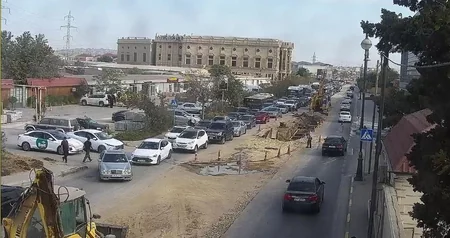 Bakının bir sıra yollarında sıxlıq müşahidə olunur - YENİLƏNİB