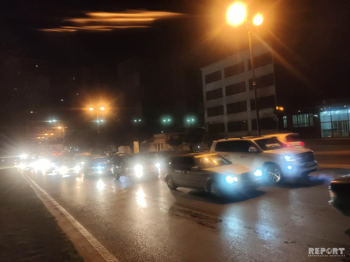 Bakıda 4 avtomobil toqquşdu - FOTO - VİDEO - YENİLƏNİB