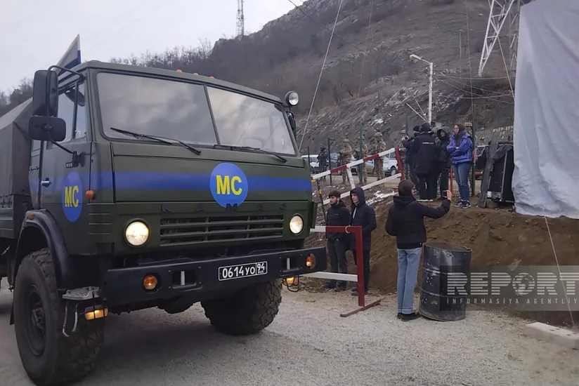 Conditions for passage of 8 peacekeepers' vehicles created on Khankandi-Lachin road