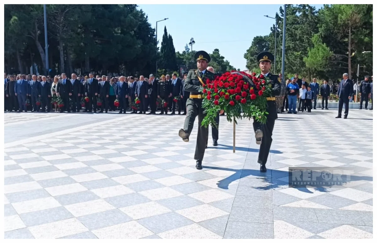 Sumqayıtda şəhidlərin xatirəsi anılıb