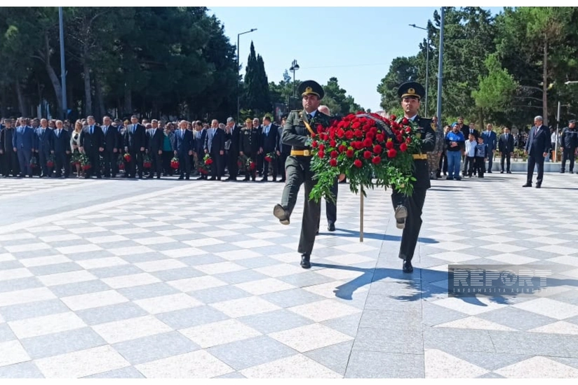 Sumqayıtda şəhidlərin xatirəsi anılıb