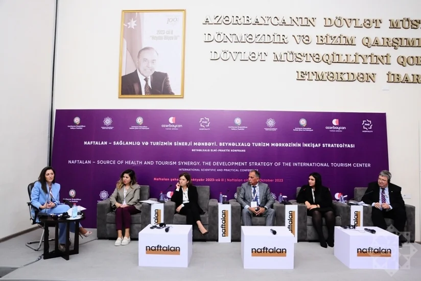 Xarici ölkələrin nümayəndələri beynəlxalq konfransda Naftalan neftinin faydalarından danışıblar