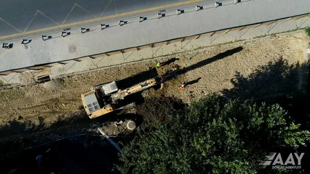 Mərdəkan-Zağulba avtomobil yolunda yeni yerüstü piyada keçidi tikilir