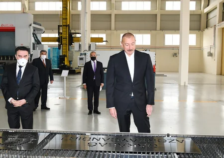 Prezident Hacıqabul Sənaye Məhəlləsinin açılışında iştirak edib - YENİLƏNİB