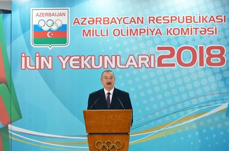 President Ilham Aliyev attends ceremony dedicated to 2018 sporting results