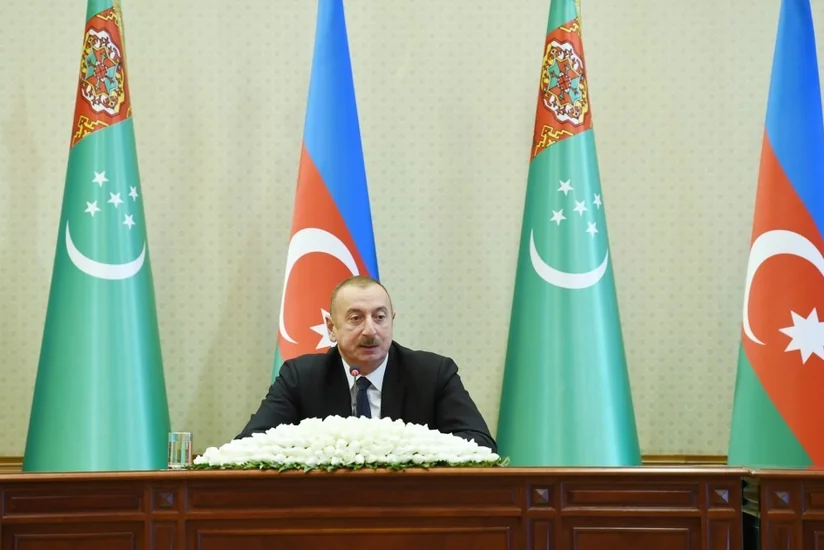 Prezident İlham Əliyev: Türkmənistan və Azərbaycan bütün beynəlxalq təşkilatlarda həmişə bir-birini dəstəkləyir