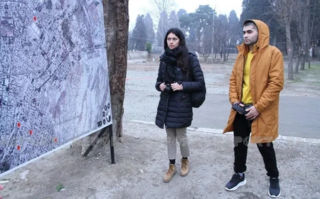 Xarici fotoqraflar Gəncədə Ermənistanın törətdiyi dağıntılarla tanış olublar