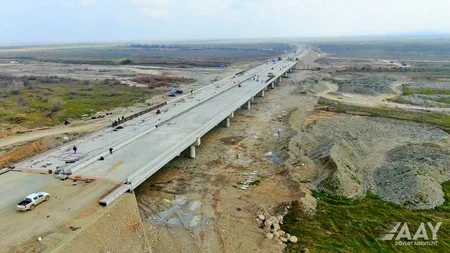 Ağdam-Füzuli avtomobil yolunun inşası sürətlə davam etdirilir