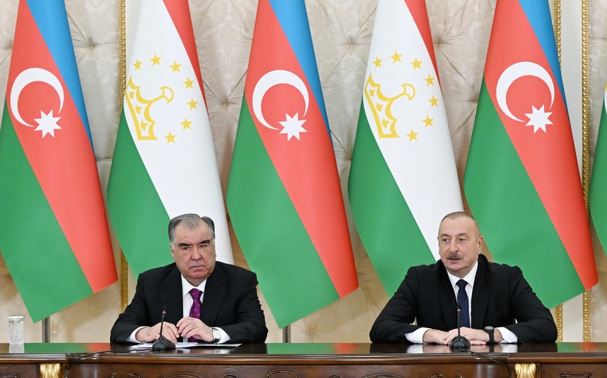 Azərbaycan və Tacikistan prezidentləri mətbuata bəyanatlarla çıxış ediblər - YENİLƏNİB-2