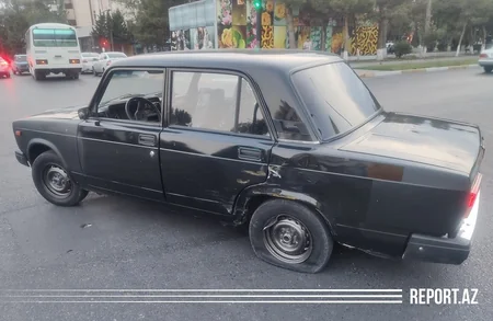 Sumqayıtda iki avtomobil toqquşdu
