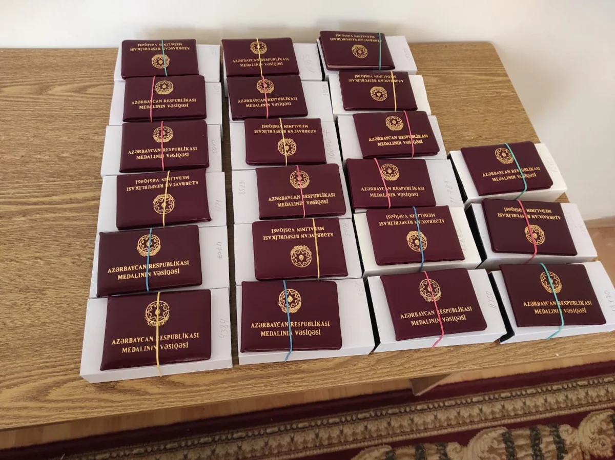 Zərdabda Vətən müharibəsinin 20 iştirakçısına medallar təqdim olunub