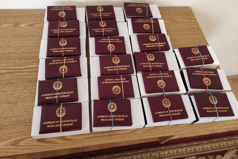 Zərdabda Vətən müharibəsinin 20 iştirakçısına medallar təqdim olunub