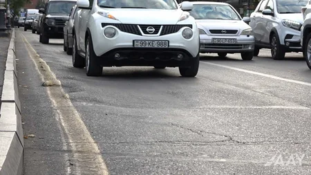 Bakının Fətəli xan Xoyski prospektinin bir hissəsində təmir yekunlaşıb