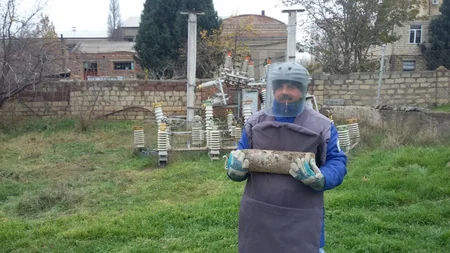 Gəncədə partlamamış top mərmisi tapılıb