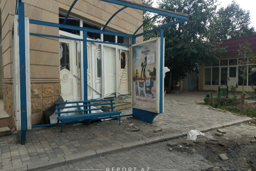 MN: Düşmən yenidən Tərtər şəhərini artilleriya atəşinə tutur