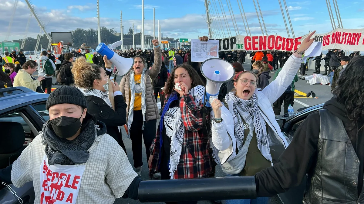 80 arrested in San Francisco after ceasefire protest shuts down Bay Bridge
