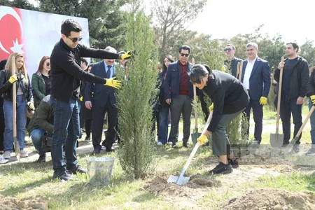 Heydər Əliyevin 100 illiyinə həsr olunan ağacəkmə aksiyası keçirilib