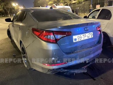 Sumqayıtda idarəetməni itirən sürücü qəza törədib