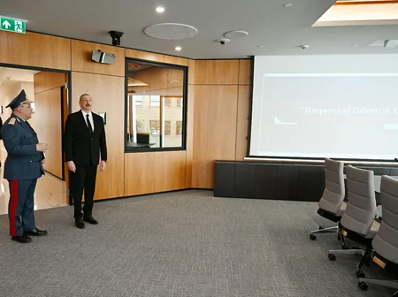 Prezident İlham Əliyev DGK-nın yeni inzibati binasının açılışında iştirak edib