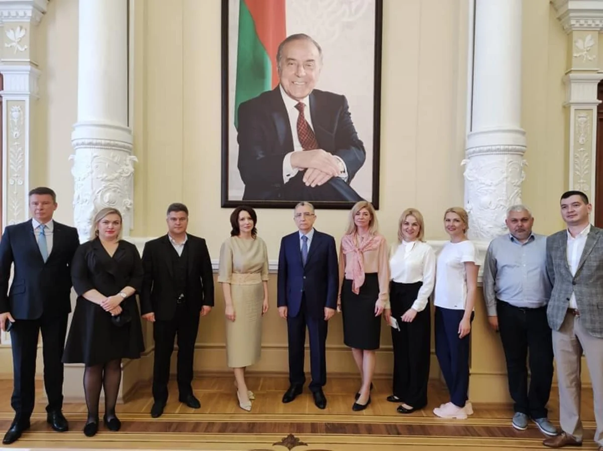 Kiyev şəhər administrasiyasının nümayəndə heyəti Eldar Əzizov və Fuad Nağıyevlə görüşüb