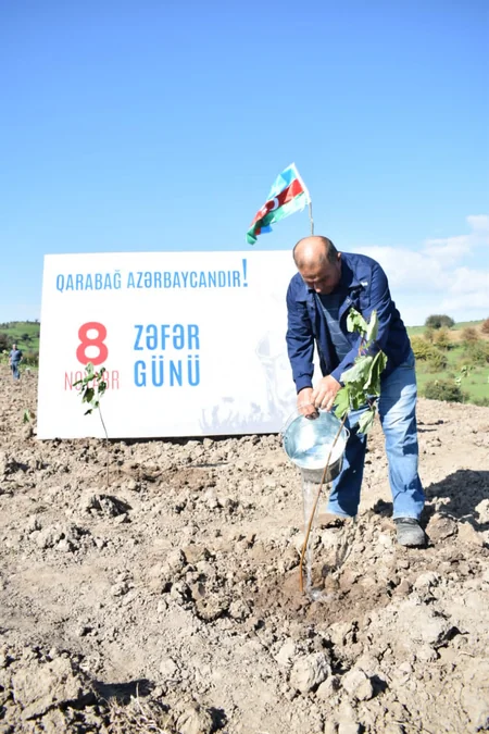 Zəfər Günü ölkə ərazisində ağacəkmə aksiyaları ilə qeyd olunub