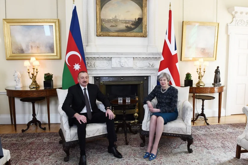 President Ilham Aliyev met with UK Prime Minister Theresa May