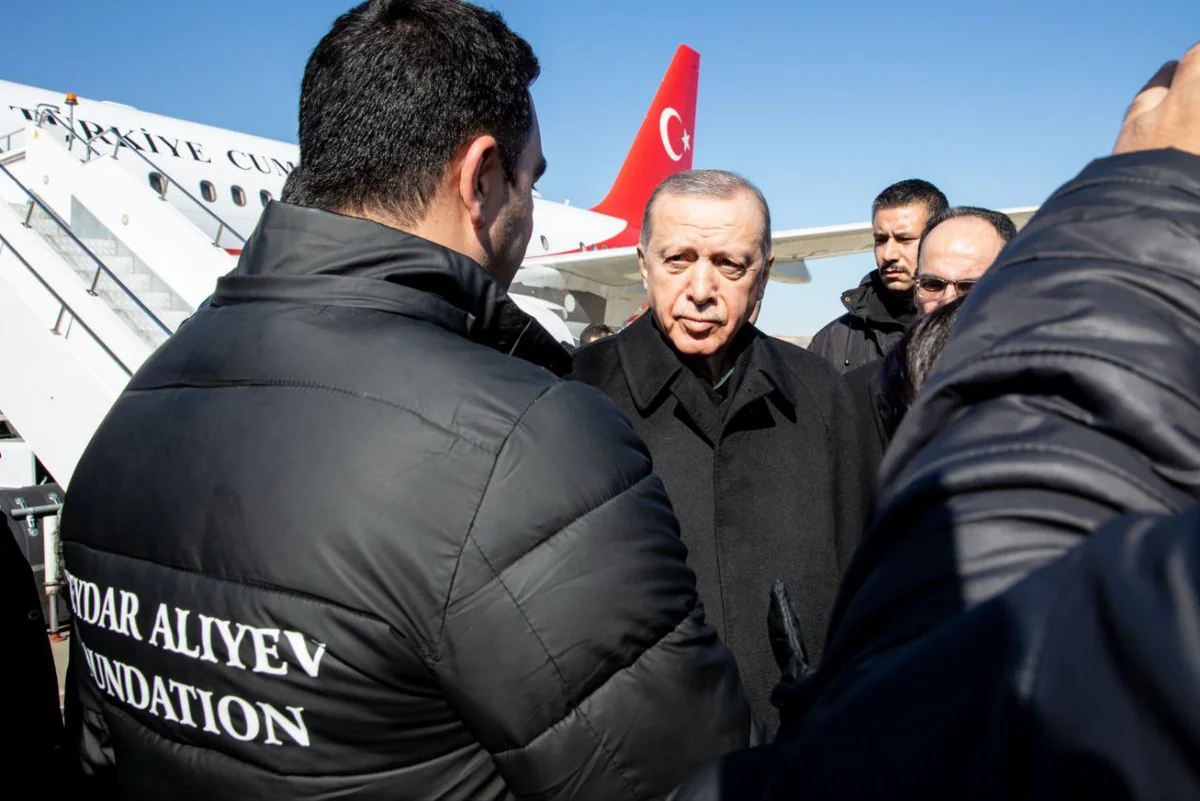 Erdogan meets with representatives of Heydar Aliyev Foundation in Gaziantep