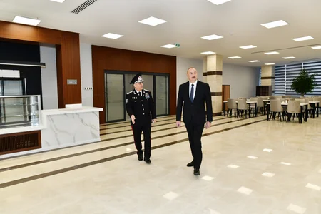 Prezident İlham Əliyev DTX-nin yeni inzibati binalarının açılışında iştirak edib