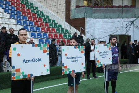 Heydər Əliyevin xatirəsinə həsr olunmuş minifutbol turnirinin açılış mərasimi keçirilib