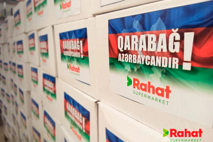 “Rahat” supermarketlər şəbəkəsi və Regional İnkişaf İB-nin Ordumuza birgə dəstəyi