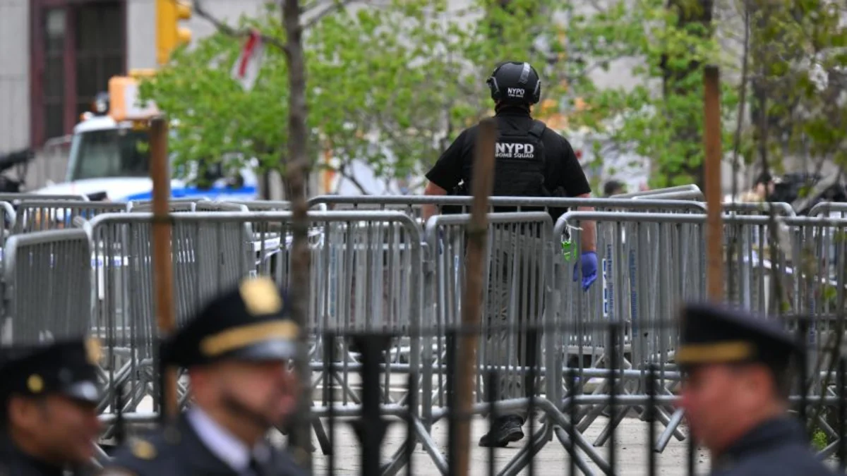 Unidentified man attempts suicide outside courthouse where Trump trial is underway