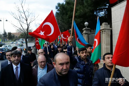 Action at Turkish Embassy supports cleaning Afrin from terrorists