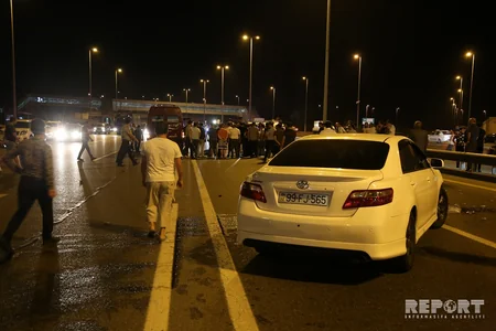Bakıda mikroavtobus piyadanı vurub, digər maşın isə üzərindən keçib - FOTO - VİDEO - YENİLƏNİB