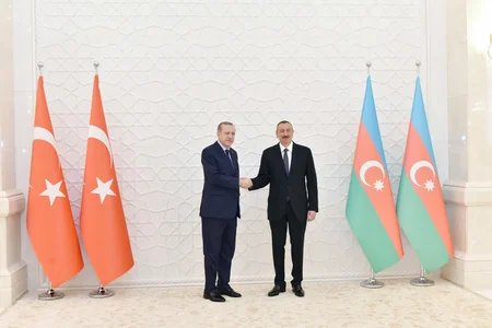 Rəcəb Tayyib Ərdoğanın rəsmi qarşılanma mərasimi olub