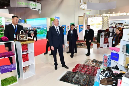 Prezident İlham Əliyev SPECA ölkələrinin sərgisinin açılışında iştirak edib - YENİLƏNİB