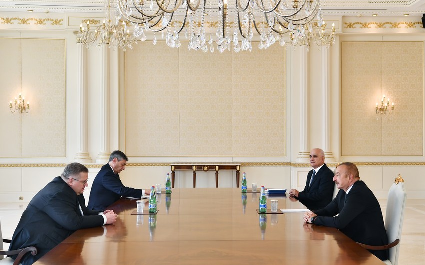 Ilham Aliyev receives Deputy Prime Minister of Russian Federation Ilham Aliyev receives Deputy Prime Minister of Russian Federation