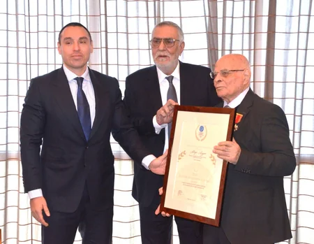 Avropa Olimpiya Komitələri tərəfindən Ağacan Abiyevə verilmiş mükafatın təltifetmə mərasimi keçirilib