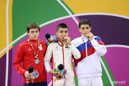Bakı-2019: İlk yarış günündə medal qazanan Azərbaycan idmançıları mükafatlandırılıb - FOTO