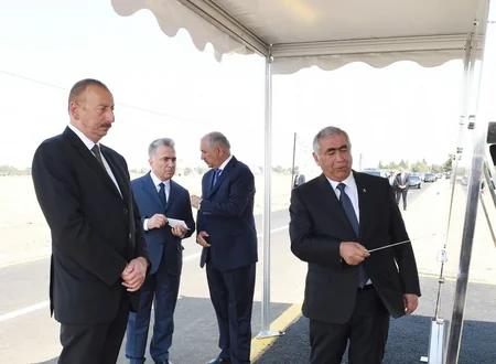 Prezident İlham Əliyev Cəlilabad-Astanlı-Cəngan-Soltankənd avtomobil yolunun açılışında iştirak edib