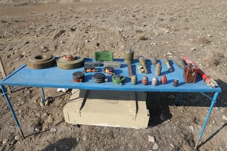 Horadiz-Ağbənd avtomobil yolunda aşkarlanan minalar zərərsizləşdirilib