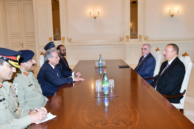 President Ilham Aliyev received delegation led by Pakistani Minister of Defense Production