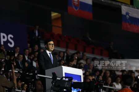 Prezident İlham Əliyev və Mehriban Əliyeva Bakıda taekvondo üzrə dünya çempionatının açılış mərasimini izləyiblər - YENİLƏNİB