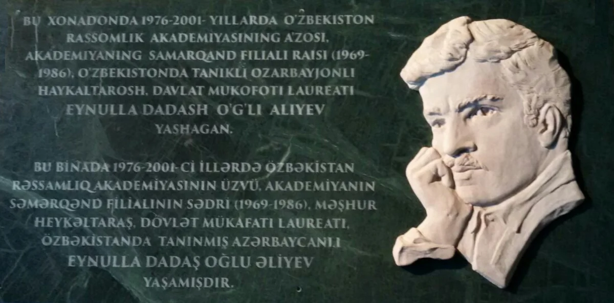 Səmərqənddə tanınmış azərbaycanlı heykəltəraşın barelyefi açılıb